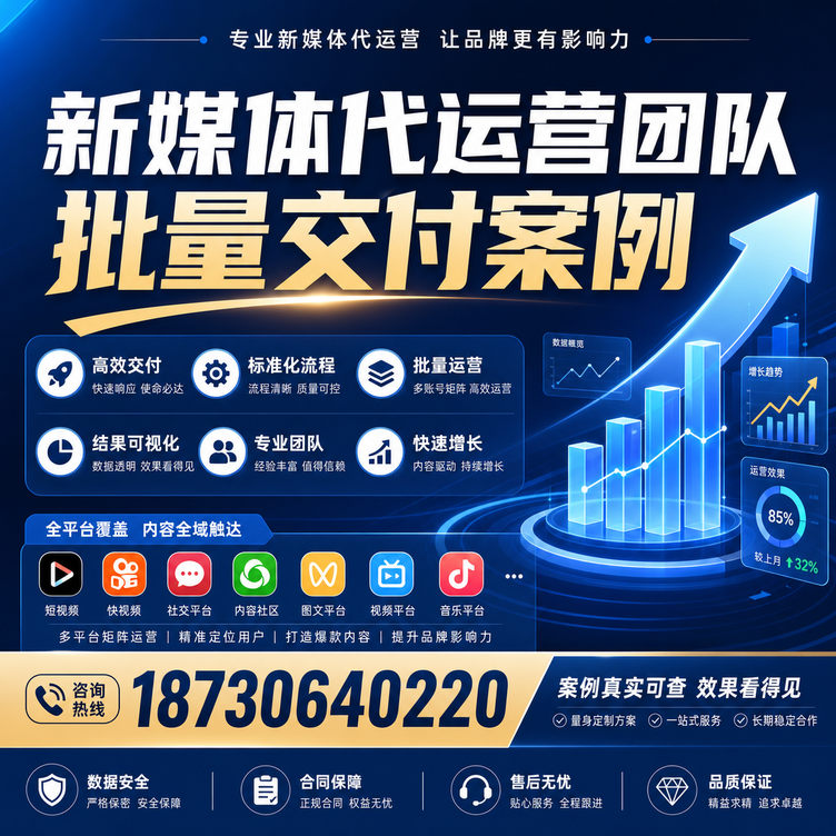 肇庆代运营公司多客户账号批量高效交付案例