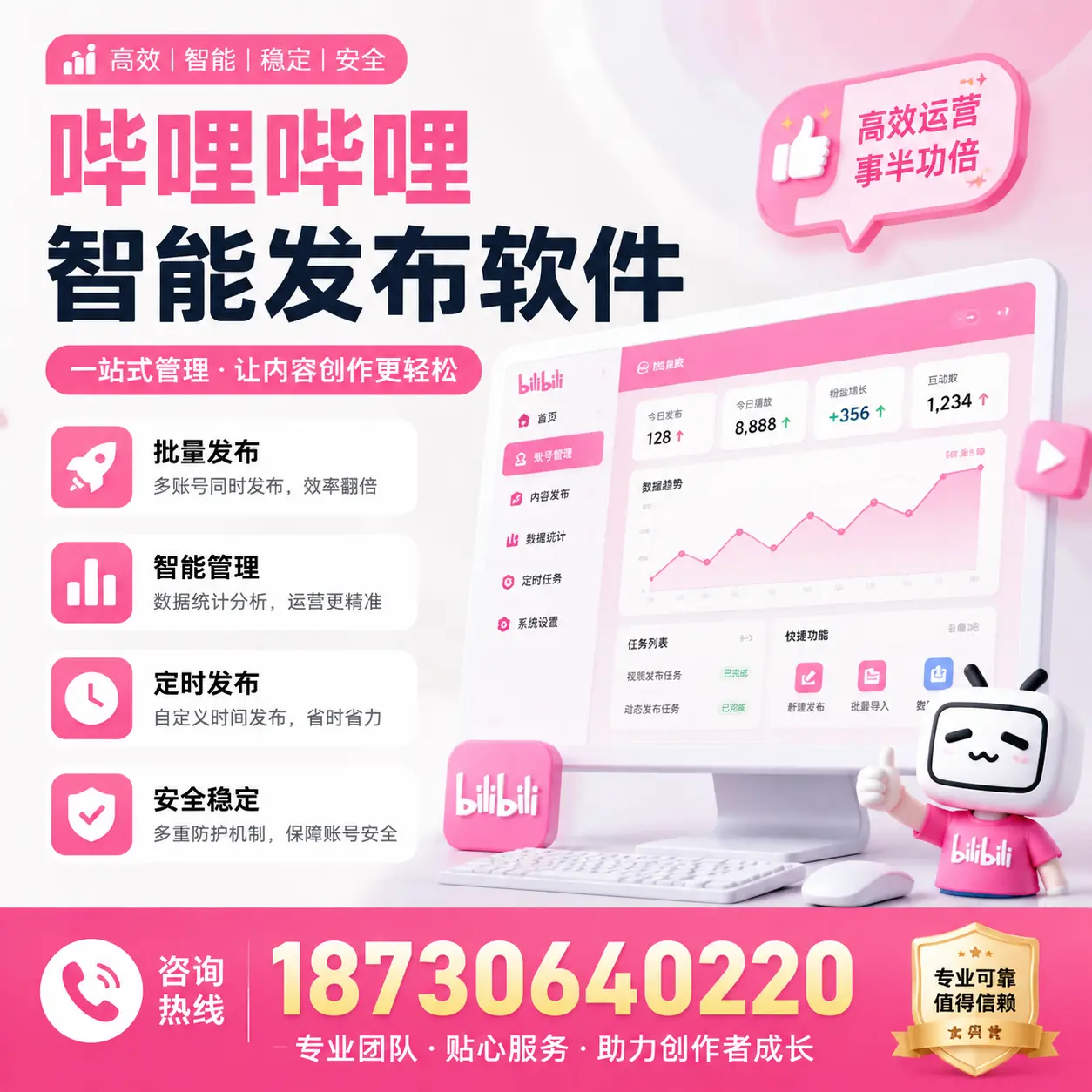 如何评估哔哩哔哩智能发布软件的ROI？肇庆 企业必读